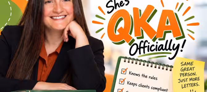 Congratulations to Michaela Piper on Earning Her QKA&reg; Designation!